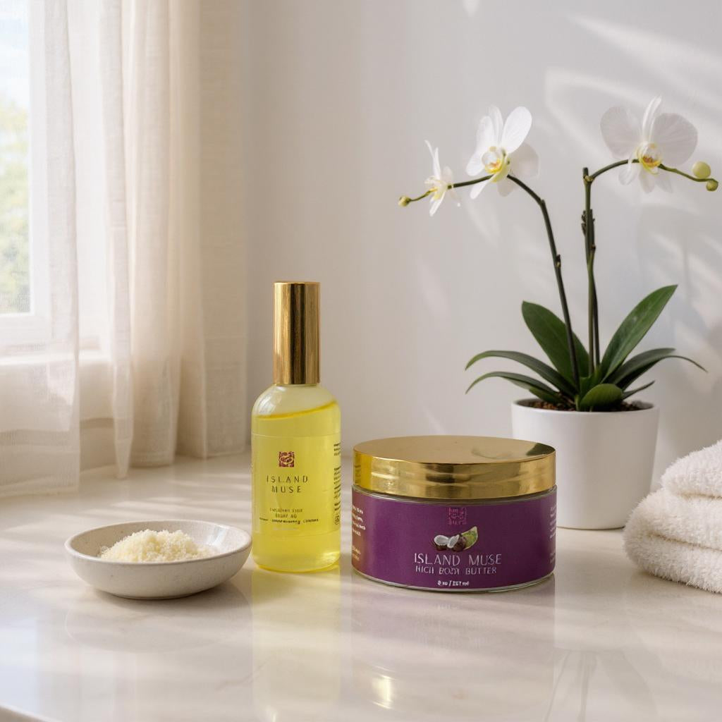 Island Muse Summer Bundle | Coconut & Lime | Body Oil & Butter Bundle